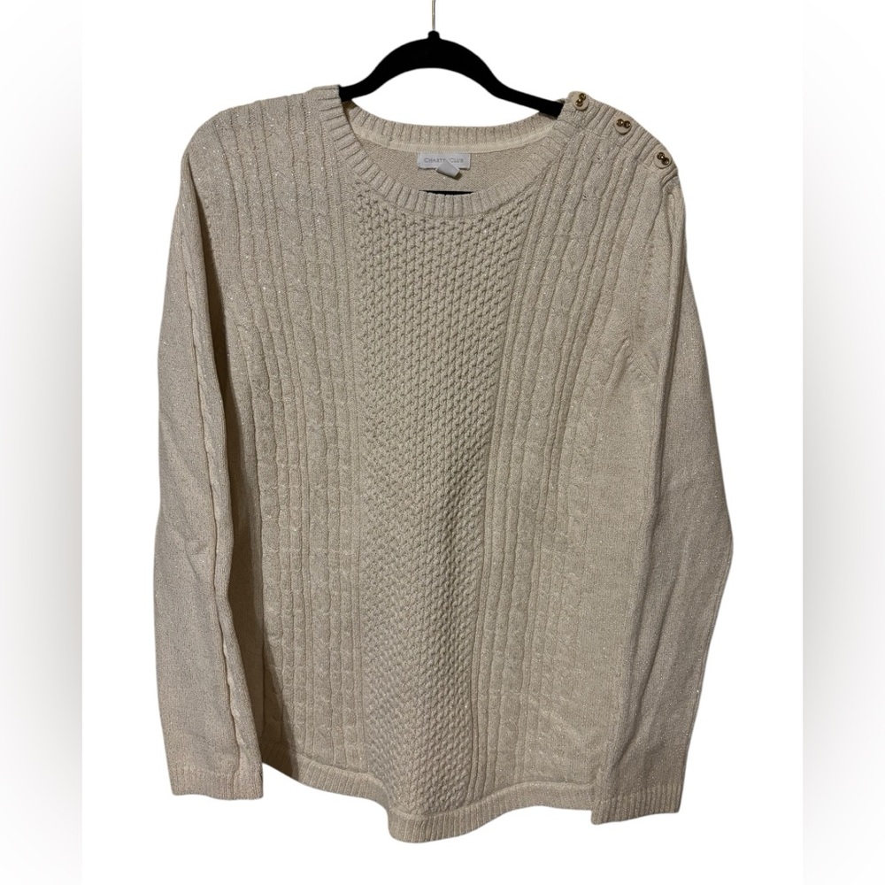 Charter Club Cream Cable Knit Sweater